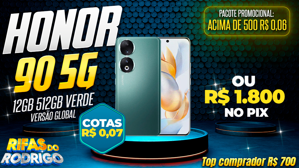 HONOR 90 5G 12GB 512GB VERSAO GLOBAL VERDE OU R$1.800 NO PIX! TOP COMPRADOR LEVA R$700 NO PIX!